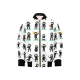 Cute ninja katana sword pattern Kids' Boys' Girls' Bomber Jacket
