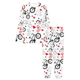 Bicycle Pattern Print Design 04 Women's All Over Print Pajama Set