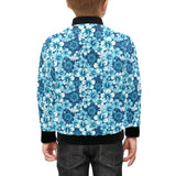 Hibiscus Pattern Print Design 03 Kids' Boys' Girls' Bomber Jacket