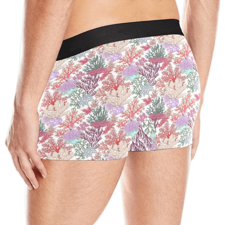 Coral Reef Pattern Print Design 03 Men's All Over Print Boxer Briefs Men's Underwear