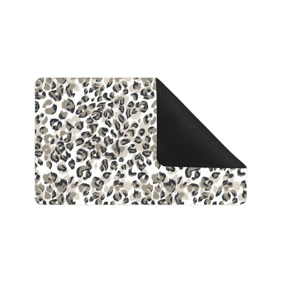 Leopard skin print pattern Doormat
