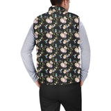 Hummingbird Pattern Print Design 03 Men's Padded Vest