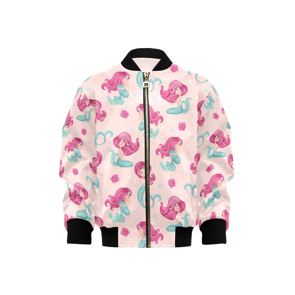 Cute little mermaid pattern Kids' Boys' Girls' Bomber Jacket