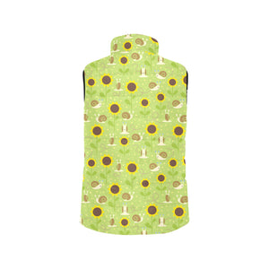 Snail Pattern Print Design 01 Men's Padded Vest