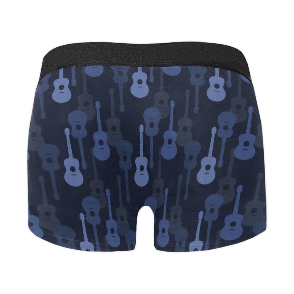 Blue Theme guitar pattern Men's All Over Print Boxer Briefs Men's Underwear