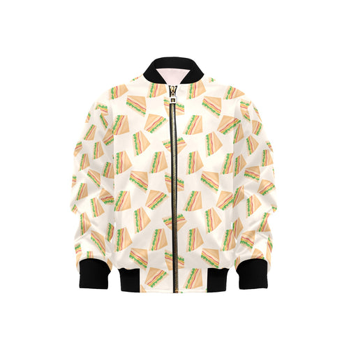 Sandwich Pattern Print Design 01 Kids' Boys' Girls' Bomber Jacket