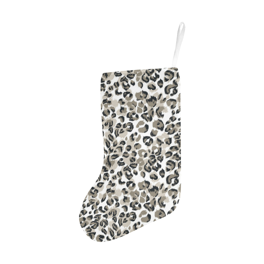 Leopard skin print pattern Christmas Stocking