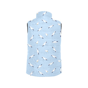 Seagull Pattern Print Design 02 Women's Padded Vest