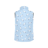 Seagull Pattern Print Design 02 Women's Padded Vest