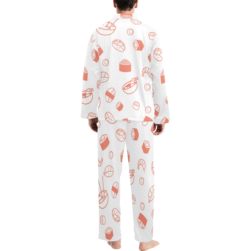 Sushi pattern Men's Long Pajama Set