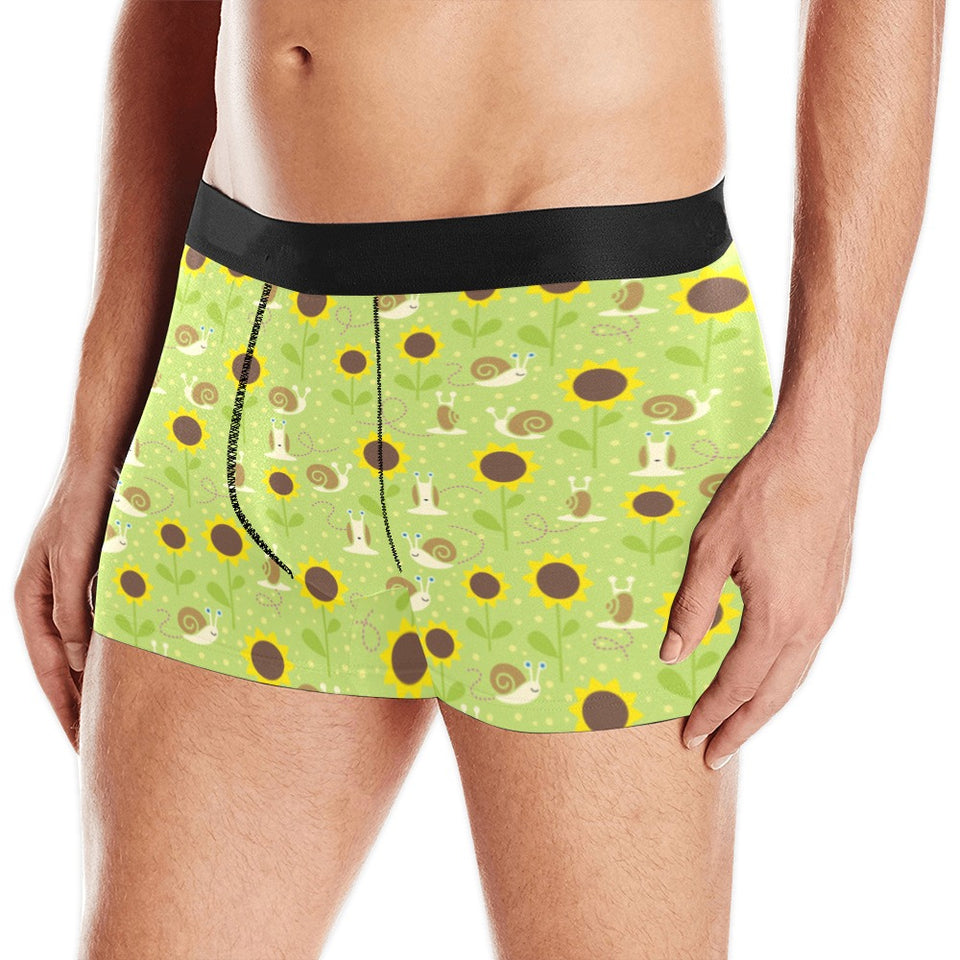 Snail Pattern Print Design 01 Men's All Over Print Boxer Briefs Men's Underwear
