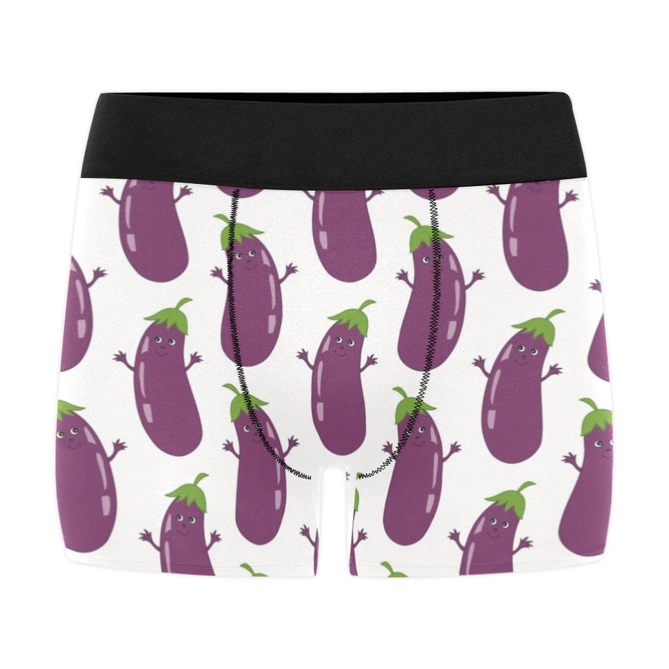 Eggplant Pattern Print Design 01 Men's All Over Print Boxer Briefs Men's Underwear