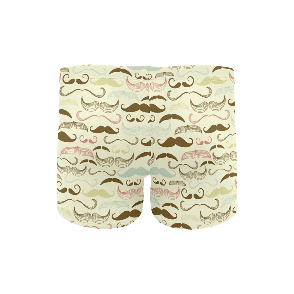 Mustache Beard Pattern Print Design 01 Men's Swimming Trunks