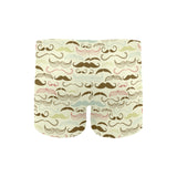 Mustache Beard Pattern Print Design 01 Men's Swimming Trunks