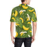 Banana Palm Leaves pattern Men's All Over Print Polo Shirt