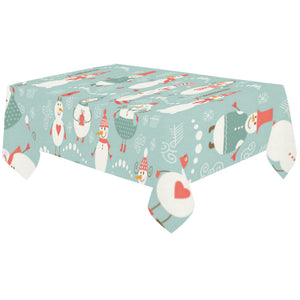 Cute snowman pattern Tablecloth