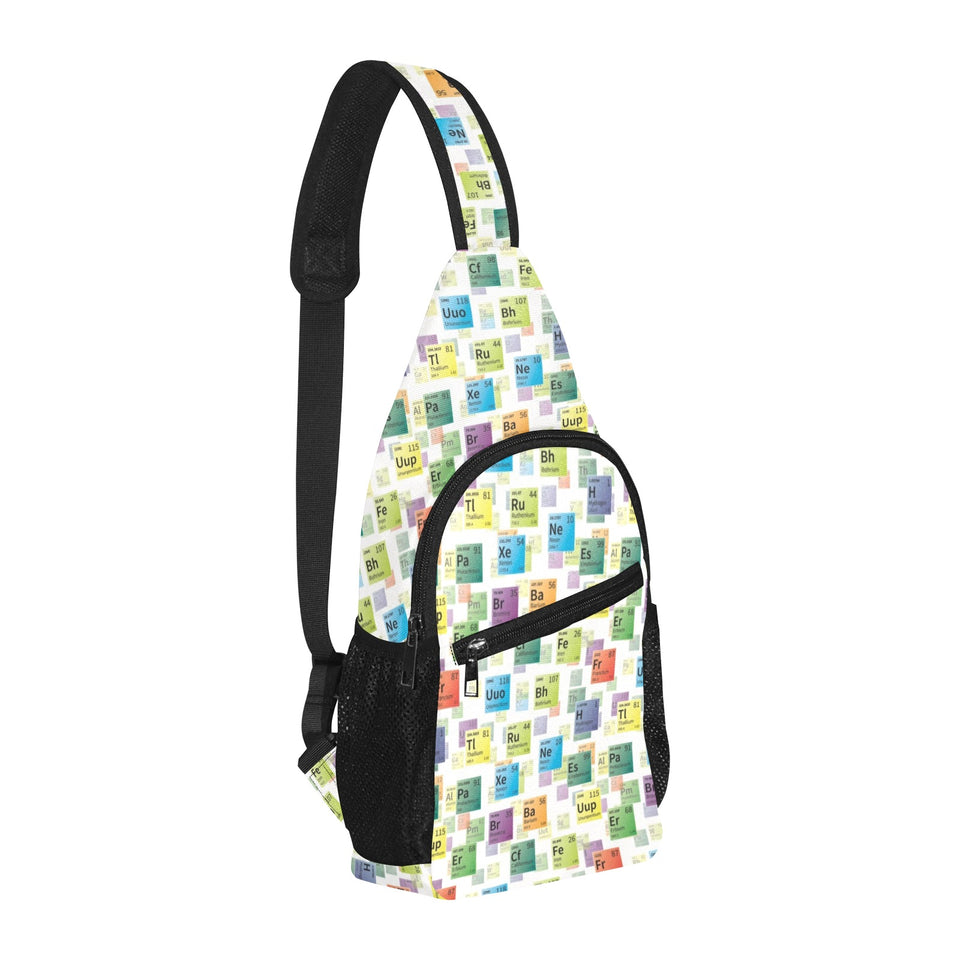 Chemistry Periodic Table Pattern Print Design 05 All Over Print Chest Bag