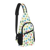 Chemistry Periodic Table Pattern Print Design 05 All Over Print Chest Bag