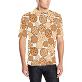Various cookie pattern Men's All Over Print Polo Shirt
