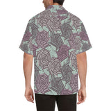 Spider web cobweb design color pattern Men's All Over Print Hawaiian Shirt