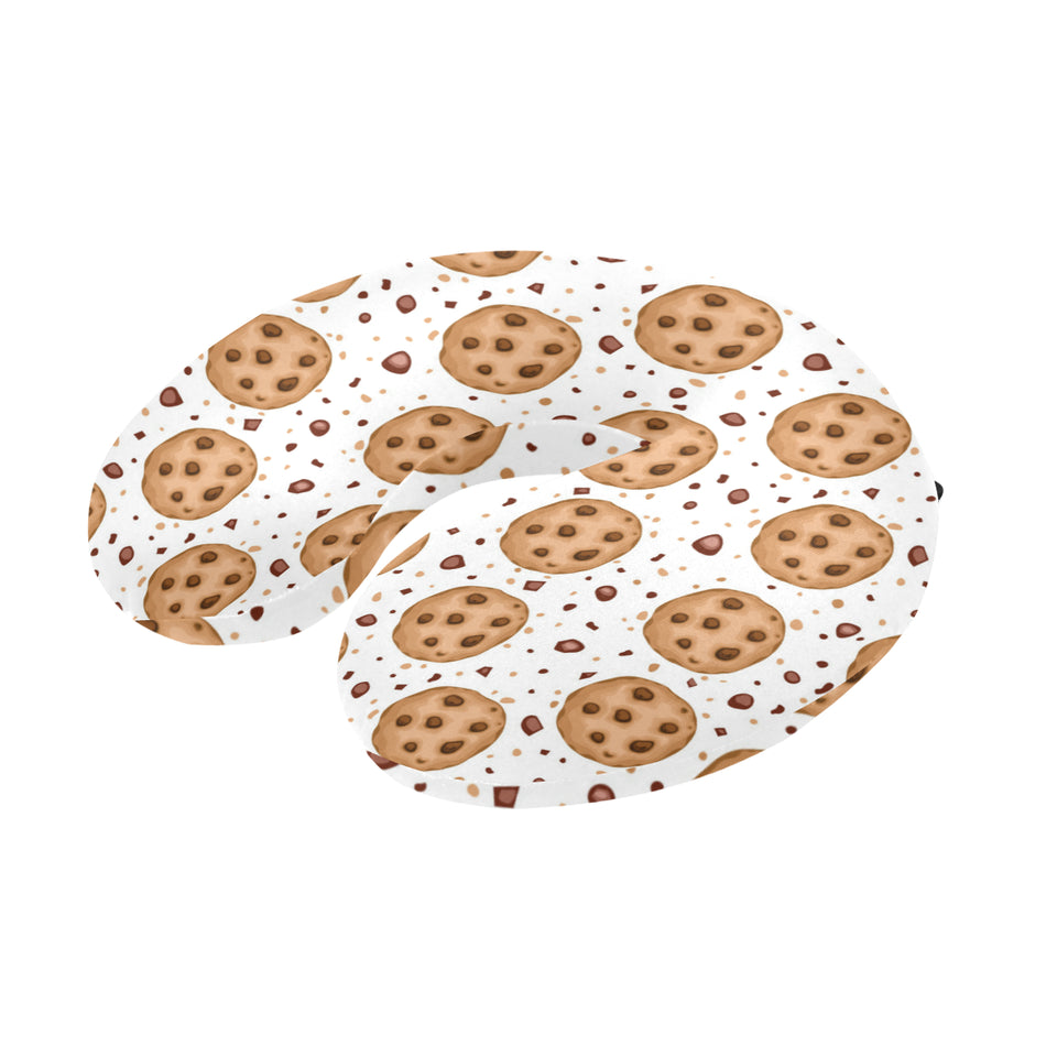 chocolate chip cookie pattern U-Shaped Travel Neck Pillow