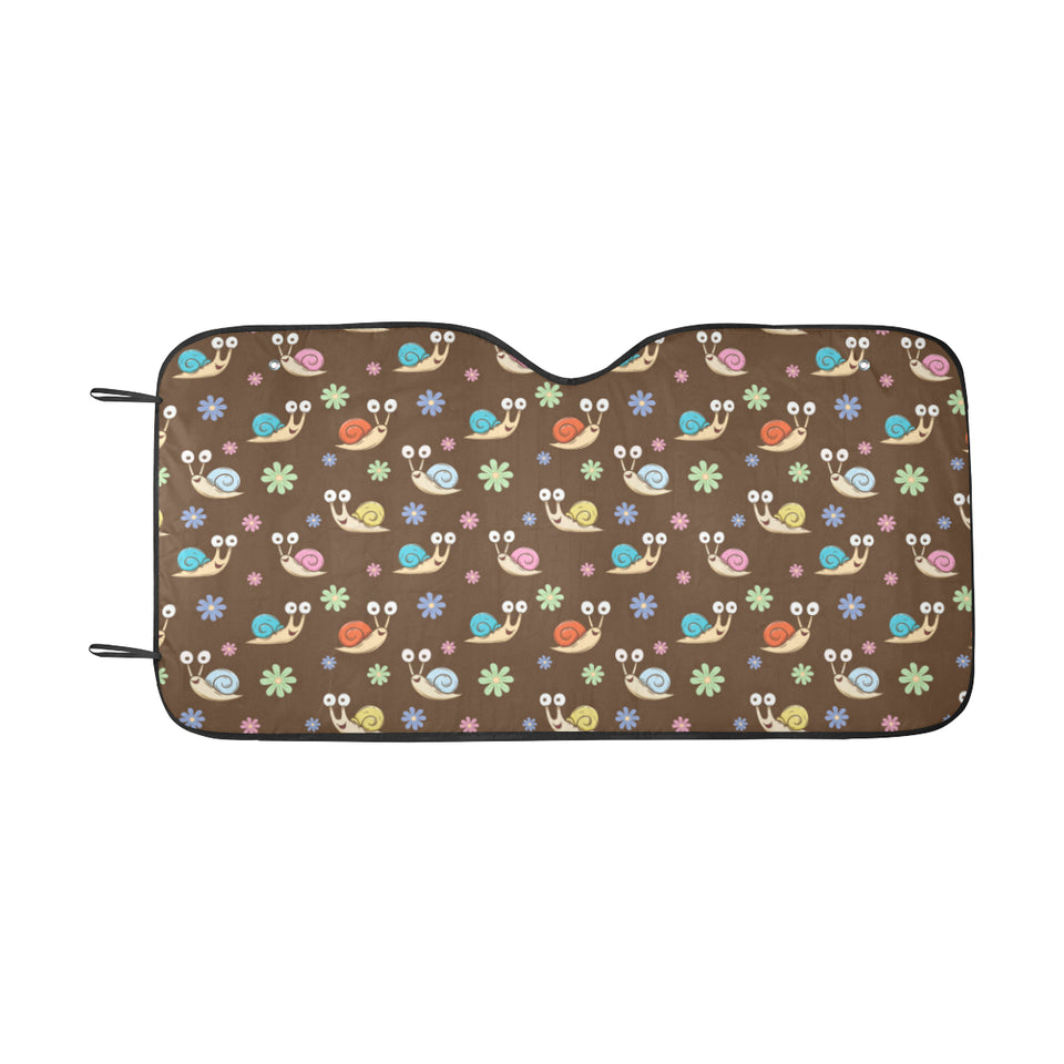 Snail Pattern Print Design 03 Car Sun Shade