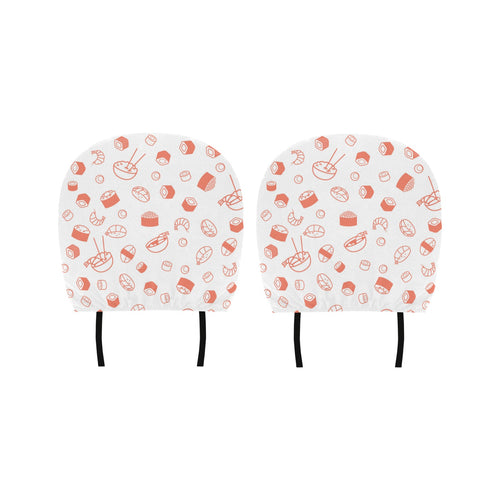 Sushi pattern Car Headrest Cover