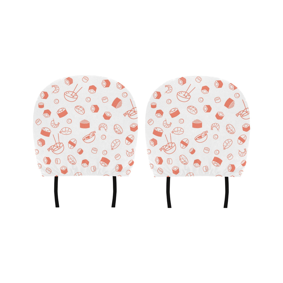 Sushi pattern Car Headrest Cover