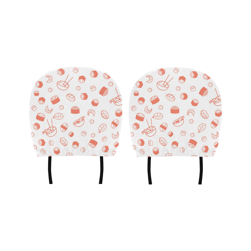 Sushi pattern Car Headrest Cover