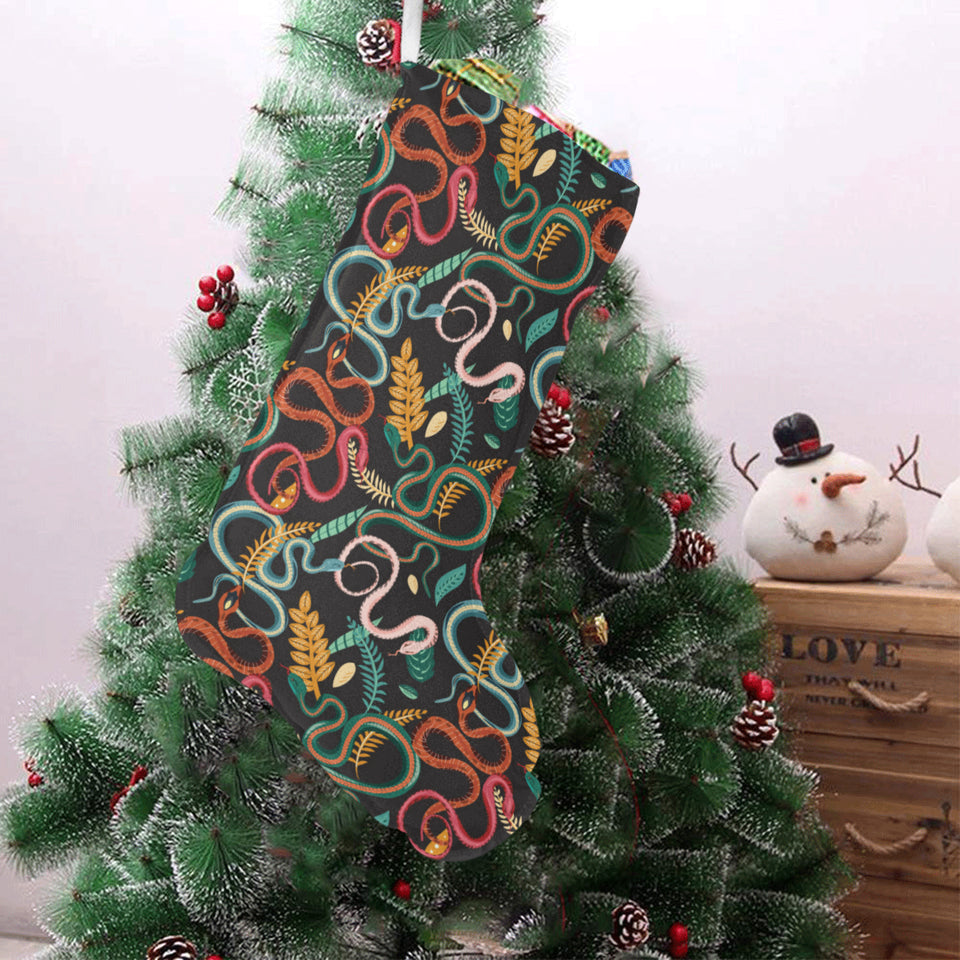 Colorful snake plant pattern Christmas Stocking