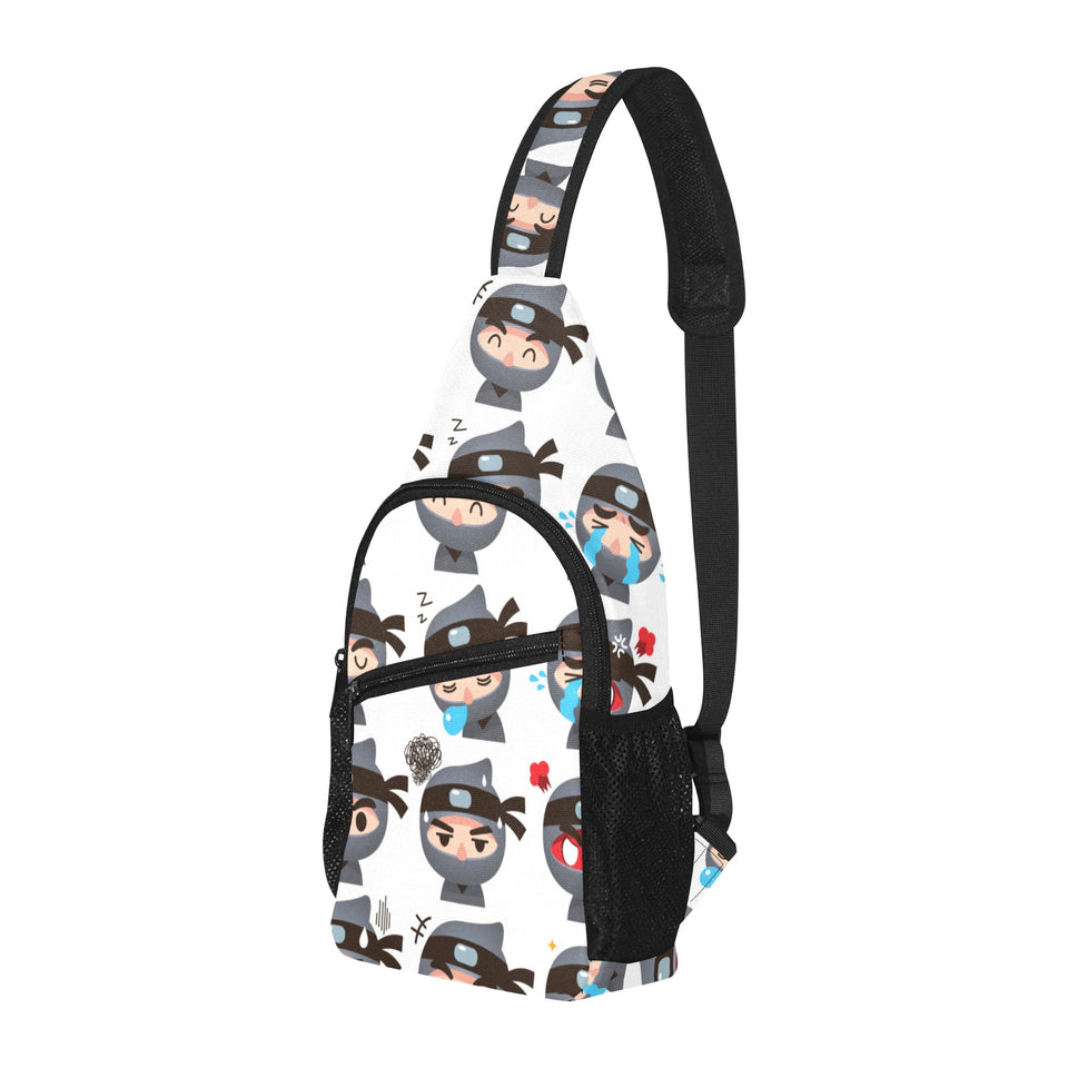 Cute ninja design pattern All Over Print Chest Bag