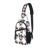 Cute ninja design pattern All Over Print Chest Bag