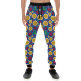 Passion fruit blue background Unisex Casual Sweatpants