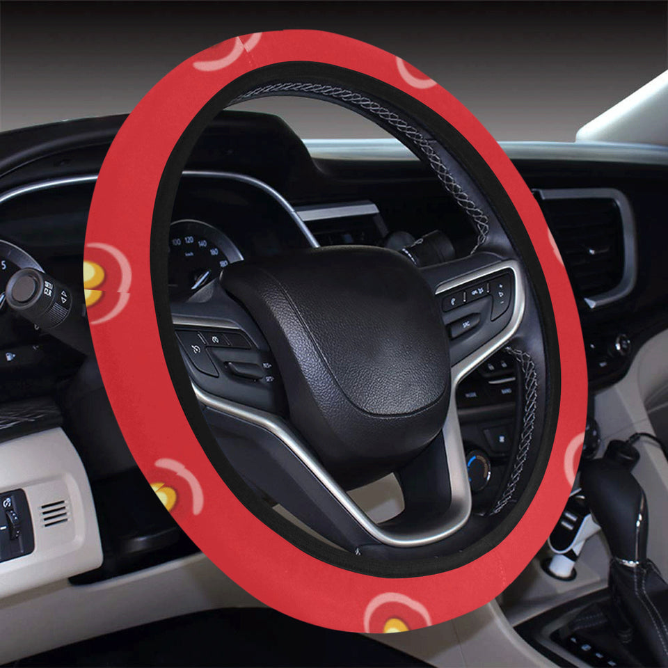 strawberry texture skin pattern Car Steering Wheel Cover