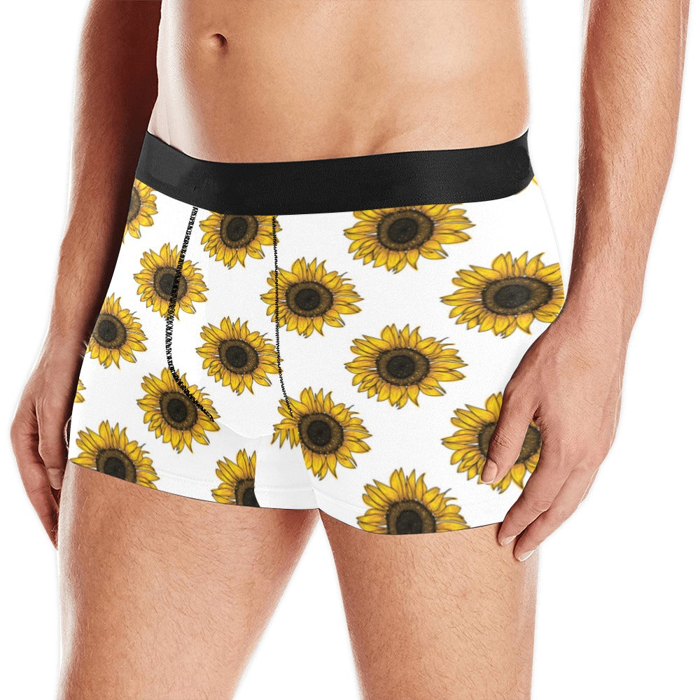 sunflowers design pattern Men's All Over Print Boxer Briefs Men's Underwear