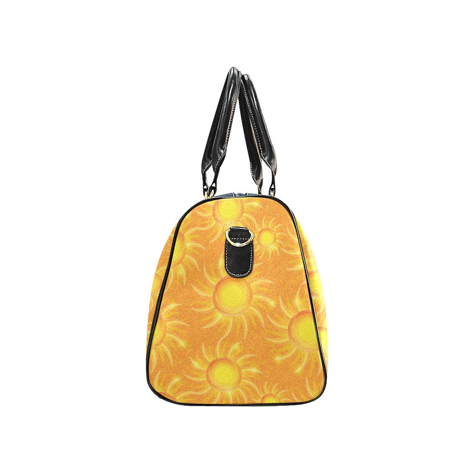Sun orange background Travel Bag