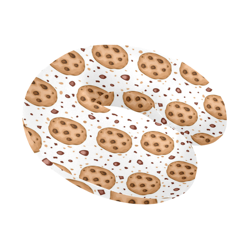 chocolate chip cookie pattern U-Shaped Travel Neck Pillow