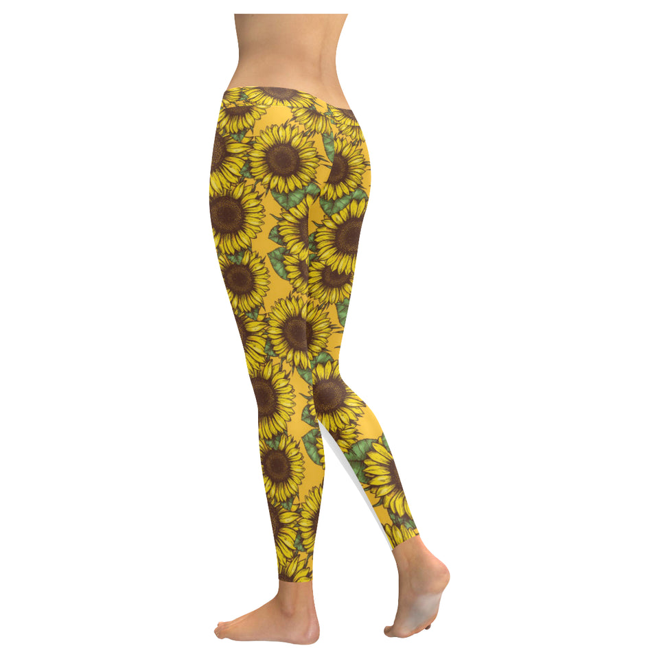 Sunflower pattern Women's Legging Fulfilled In US