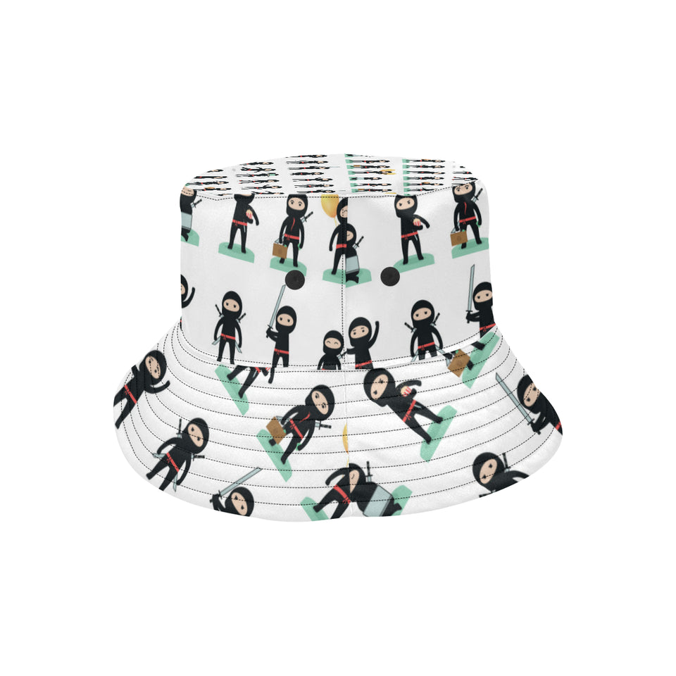 Cute ninja katana sword pattern Unisex Bucket Hat
