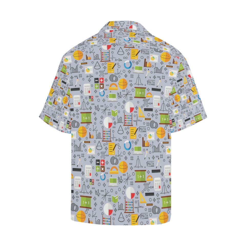 Math Pattern Print Design 04 Men's All Over Print Hawaiian Shirt (Model T58)