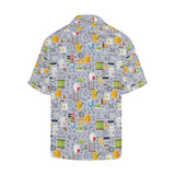 Math Pattern Print Design 04 Men's All Over Print Hawaiian Shirt (Model T58)