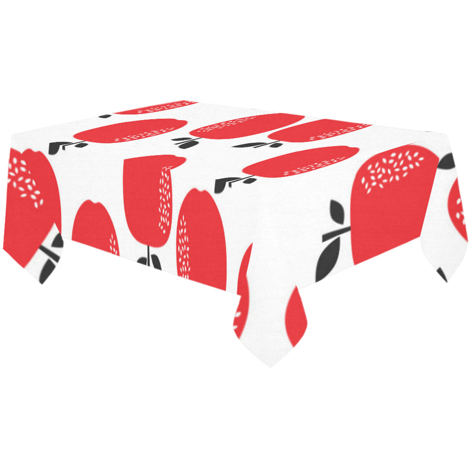 red apples white background Tablecloth