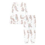 Cute sea otters pattern Women's All Over Print Pajama Set