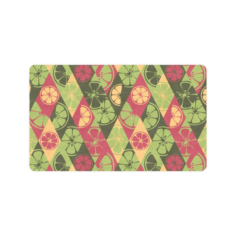 Cool Geometric lime pattern Doormat