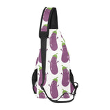 Eggplant Pattern Print Design 01 All Over Print Chest Bag