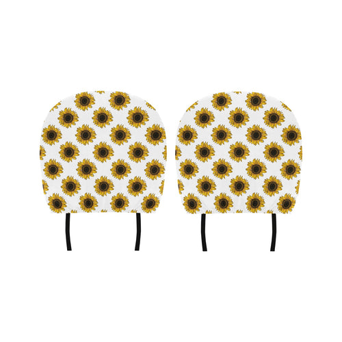 sunflowers design pattern Car Headrest Cover