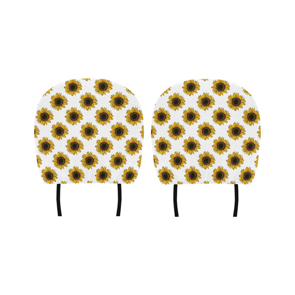 sunflowers design pattern Car Headrest Cover