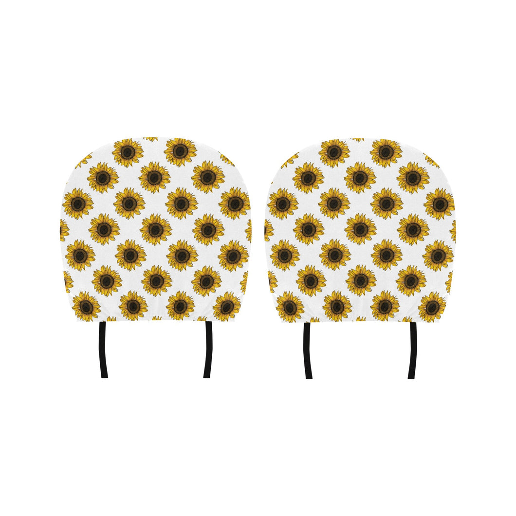 sunflowers design pattern Car Headrest Cover