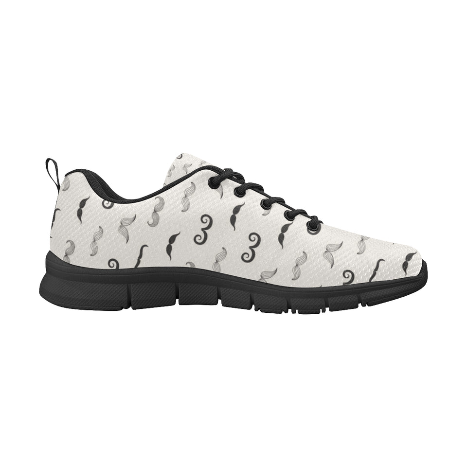 Mustache Beard Pattern Print Design 05 Women's Sneaker Shoes