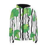 Cool Broccoli pattern Men's Padded Hooded Jacket